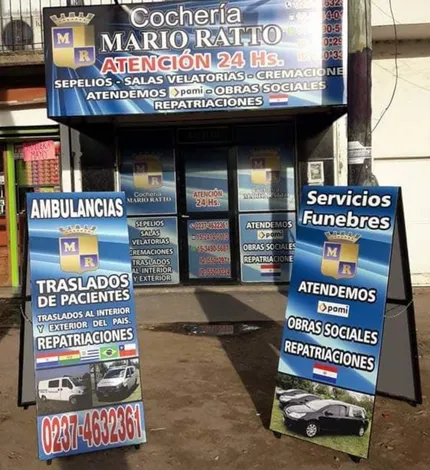 Instalaciones de la Cochería Mario Ratto en Cuartel V, Moreno